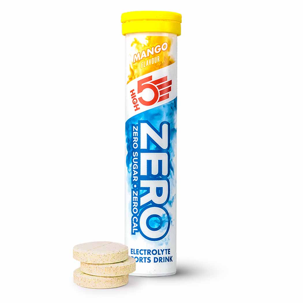 HIGH5 ZERO Citrus electrolyte tablets tube side packaging view
