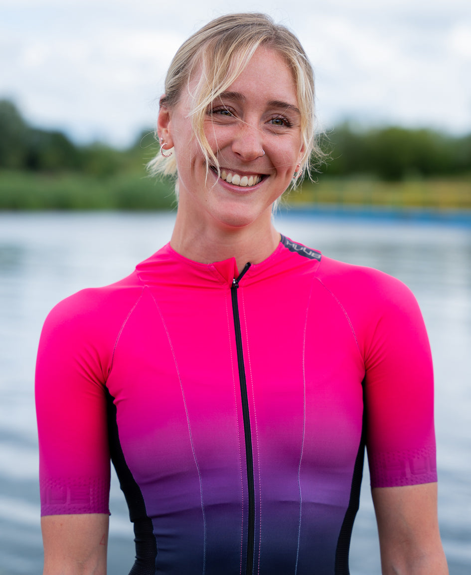 HUUB TC Performance women's tri suit mesh side panel detail
