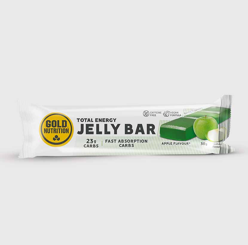 GoldNutrition Jelly Bar Caffeine Cola packet with product piece