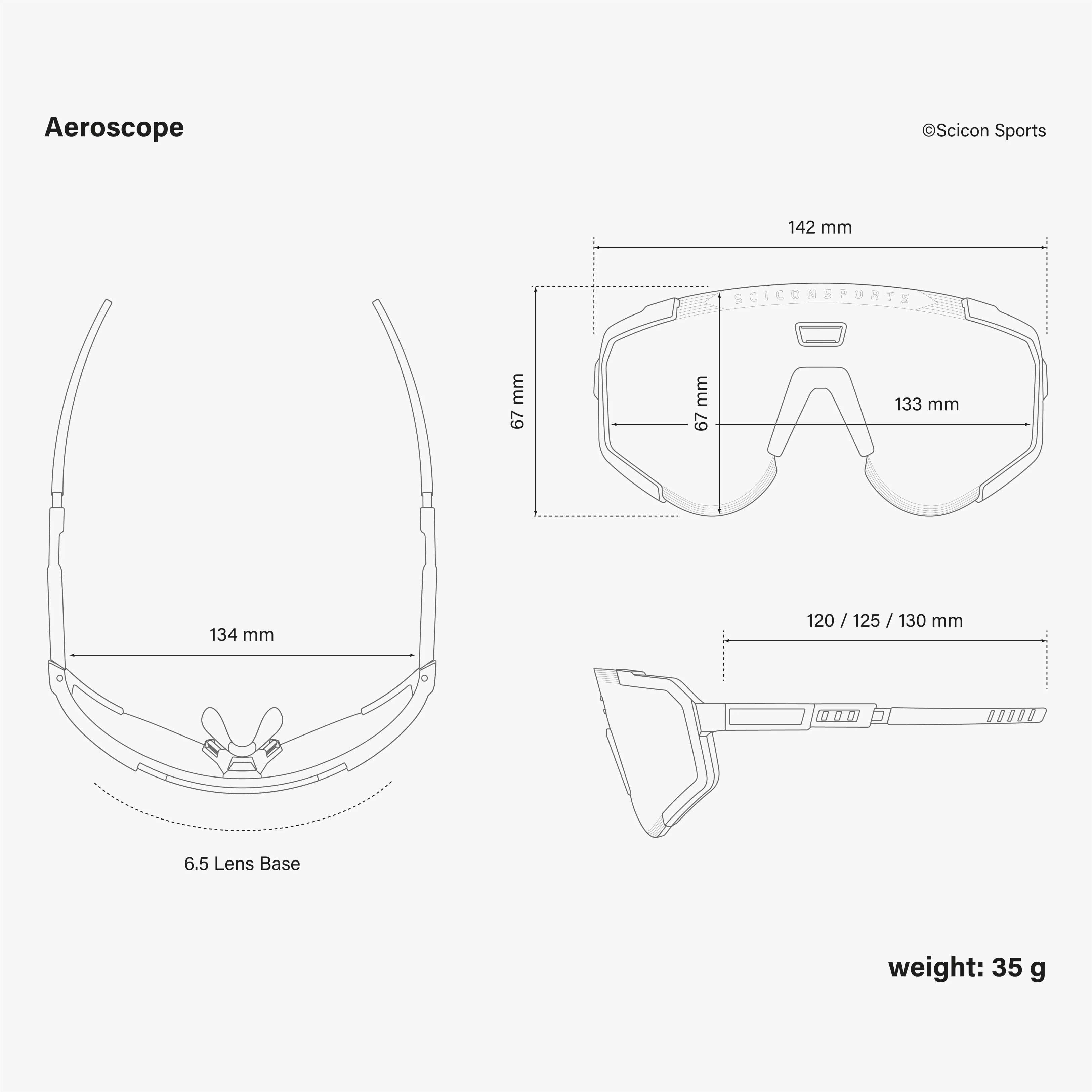 Scicon Aeroscope high-performance sport sunglasses with sleek black frames and polarized lenses for active outdoor activities.