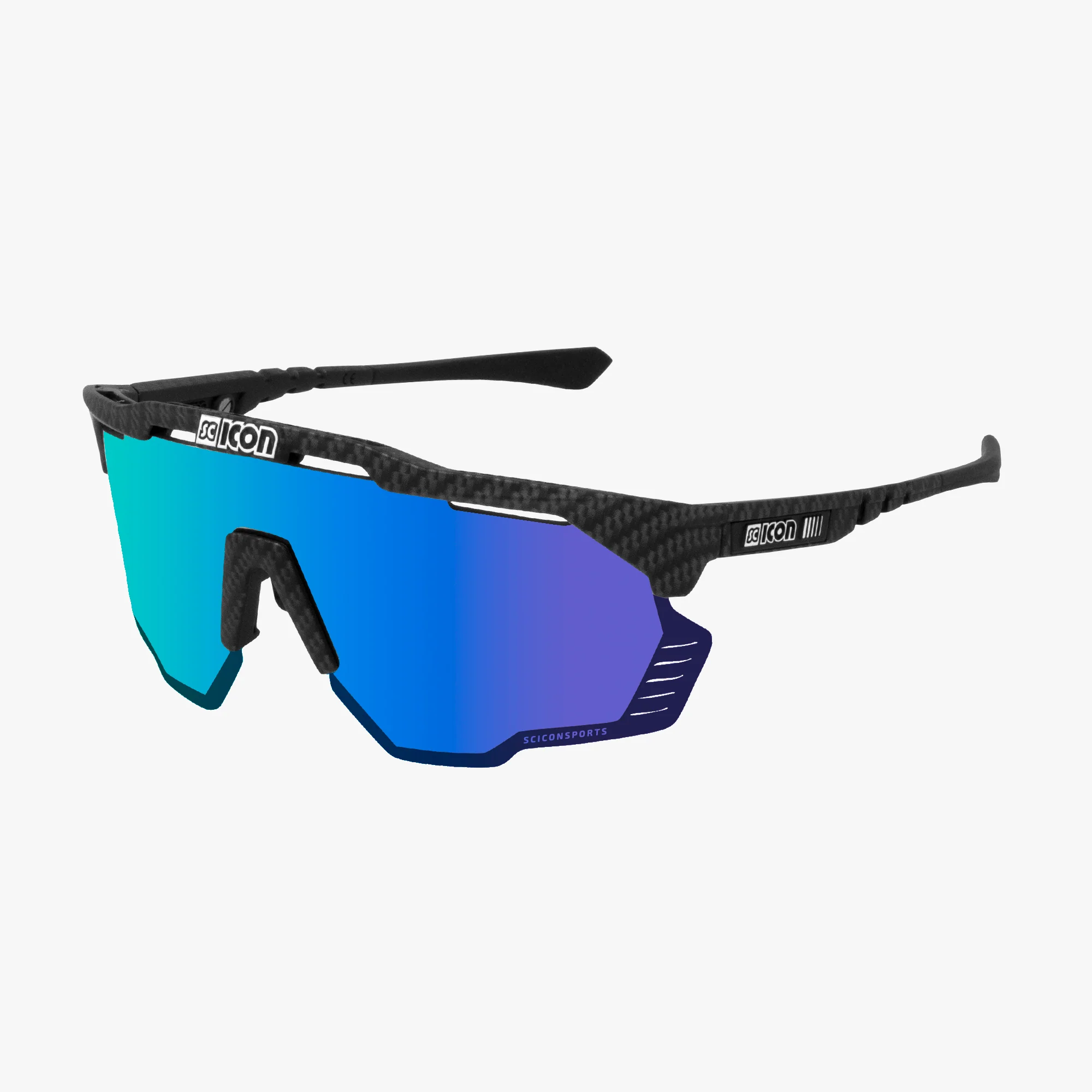 Scicon Aeroshade Kunken high-performance sport sunglasses with sleek black frame and tinted lenses for active outdoor use.