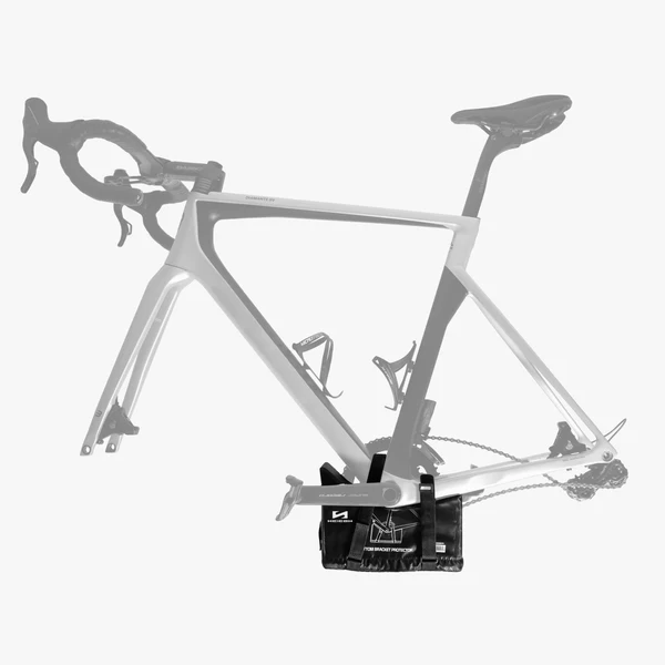 Scicon Bottom Bracket Protector displaying a durable, black protective cover fitted around a bicycle bottom bracket.