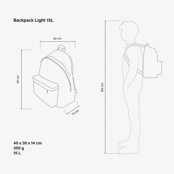 Leichter Rucksack 15L