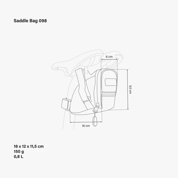 Medium Satteltasche für Rennradfahrer