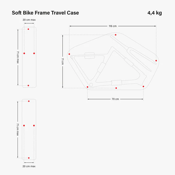 Soft Bike Frame Reisetasche